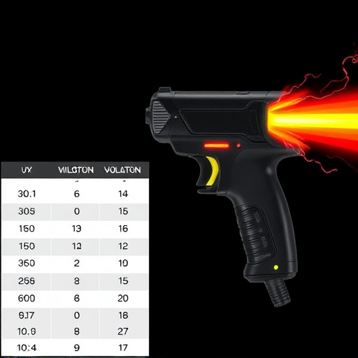 Stun Gun Voltage Comparison Chart: Understanding Effectiveness